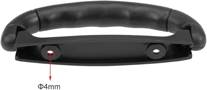 uxcell Luggage Handle Pull Plastic 4.92-Inch Length Luggage Suitcase Handle Grip Black