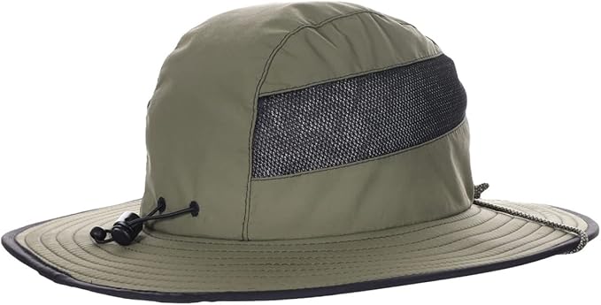 Panama Jack Men's Sun Hat - Nylon Boonie Bucket, Packable, 3 1/4" Big Brim, UPF 50+ UVA/UVB Sun Protection