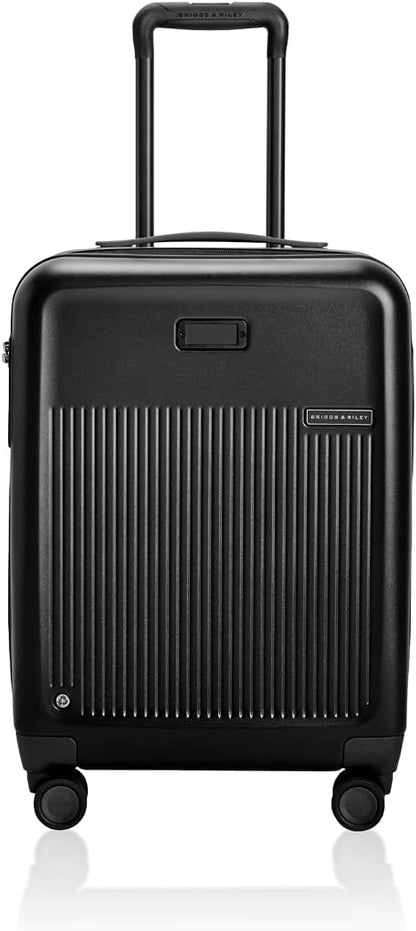 Briggs & Riley 21" Global Carry On Expandable Spinner - Luggage for Travel, Suitcases with Wheels, Hardside Rolling Bag for Men & Women, Self-Repairing Zipper - Sympatico Collection, Black