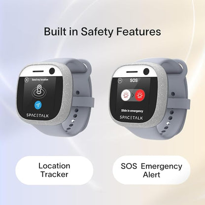 SPACETALK Adventurer Smartwatch (Coral) | Kids Smart Watch with 4G, GPS, Text & Video Calling | 5MP Camera | Splashproof | Sim Included | Tough Screen | *Mobile Plan Required (Sold Separately)*