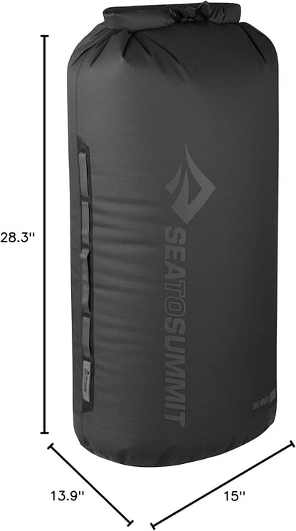 Sea to Summit Big River Dry Bag, Heavy-Duty Dry Storage, 65 Liter, Jet Black