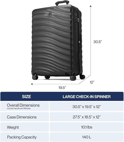 Travelpro Maxlite Air V2 Hardside Expandable Checked Luggage, 8 Spinner Wheels, Lightweight Hard Shell Suitcase, TSA lock, Ensign Blue, Checked Large 28-Inch