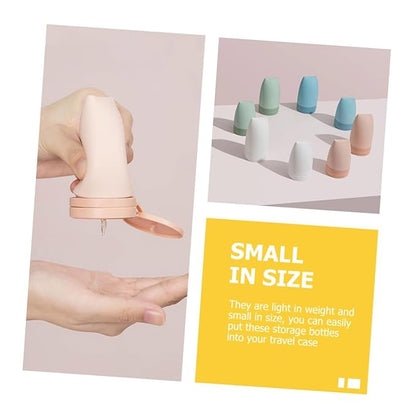 LIFKOME 4pcs Silicone Travel Bottles Squeezable Storage Containers for Shampoo Conditioner Cosmetics Lightweight Portable Tsa Approved Multipurpose Toiletry Dispensers