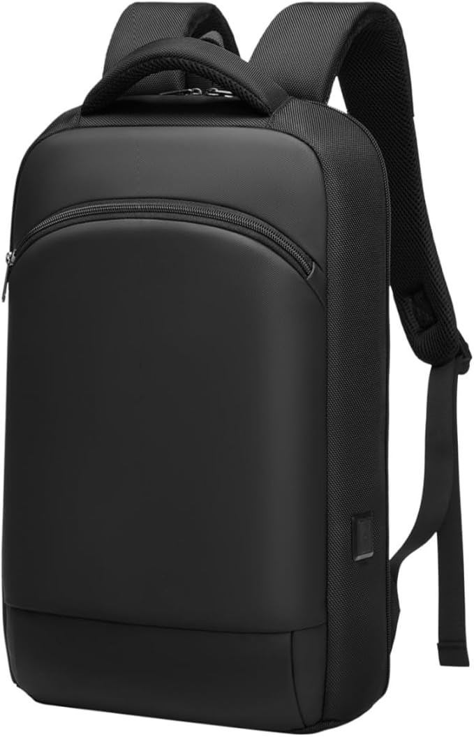Slim Laptop Backpack for Men 15.6 inch Mens Computer Backapcks Small Travel Backpack Lightweight Waterproof Anti Theft Business Carry on Bag with USB Charging Port for Work Office College