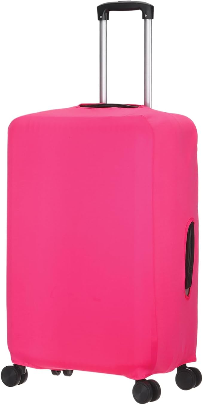 uxcell Travel Luggage Cover, Washable Suitcase Covers for Luggage Anti-scratch Suitcase Protector Elastic Baggage Protective, Fits 18-21 Inch Suit Case, Pink