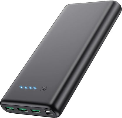 Portable Charger 36800mAh Power Bank,PD Fast Charging USB C External Battery Pack,4 Outputs 2 Inputs Travel Essentials Portable Phone Charger for iPhone 17/16/15/14/13/12,Galaxy S24 Android Phone etc