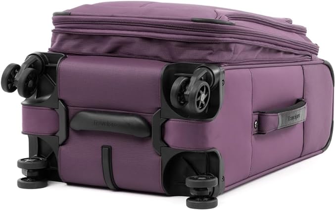 Travelpro Tourlite Softside 2-Piece Set, Expandable Luggage, 4 Spinner Wheels, Lightweight Suitcase, 21" Carry-On, 25" Checked Medium, Deep Purple