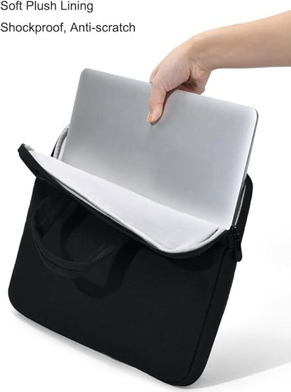 Slim Business Laptop Sleeve, Lightweight Protective Case with Handle & Pockets for 14/15.6" Laptops
