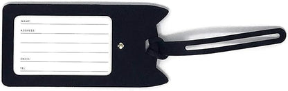 Kate Spade New York Silicone Luggage Tag with Durable Strap, Black Cat