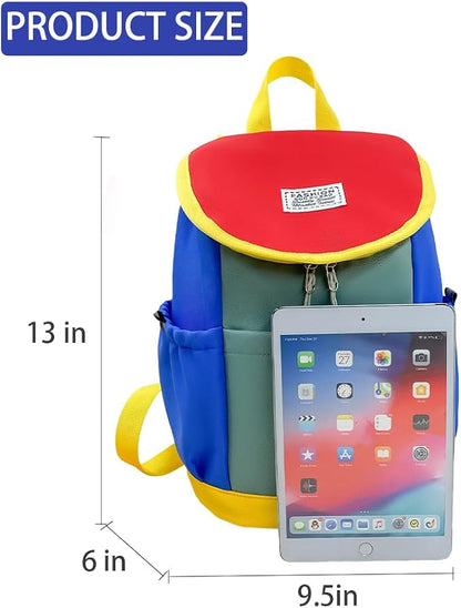 Toddler Backpack for Boys and Girls Age 3+, Lightweight Small Kids School Bag for Kindergarten, Daycare, Travel (Blue)