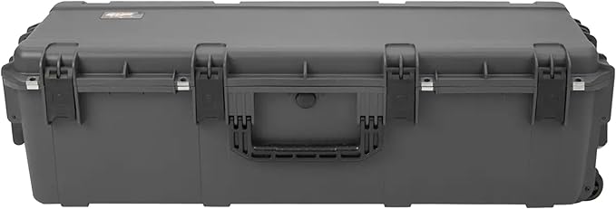 SKB Hard Protective Storage Case, Foam, Wheels for Equipment, iSeries 42" x 13" x 12", Dark Gray