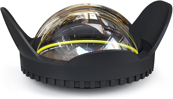 Sea frogs 67mm Dome Port Lens Accessory for Waterproof Underwater Housing, 60m/197ft Depth Protection, Waterproof IPX8 Rated