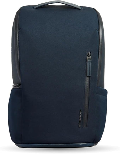 Troubadour Pioneer Backpack 3.0 - Premium Everyday Bag with Padded Laptop Section, Ventilated Shoe Compartment & Sustainable Waterproof Material - All-Day Lightweight Comfort Design - Navy