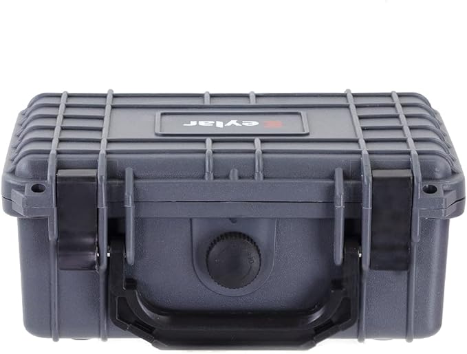 Eylar Protective Hard Case Water & Shock Proof w/Foam TSA Approved 8.12 inch 6.56 inch 3.56 inch (Gray)