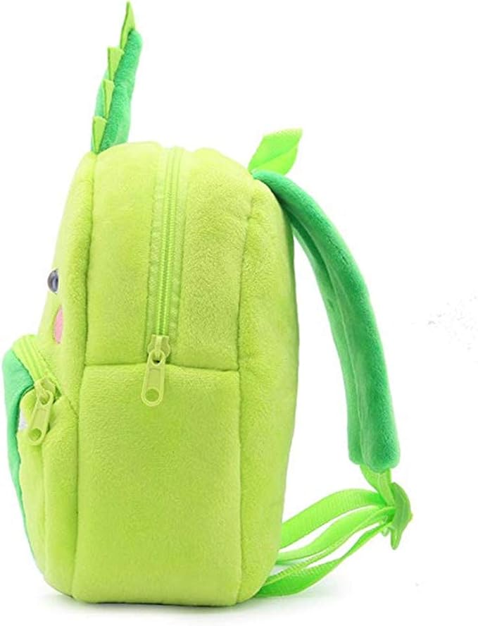 KISSOURBABY 3D Cute Cartoon Little Plush Baby Backpack Baby Toy Bag(Crocodile)