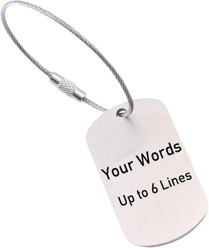 Sturdy and Durable Personalized Luggage Tags for Suitcases,Cruise Essentials Travel Tags for Luggage,Travel Bag Labels,Heavy-Duty Stainless Steel Gold Rectangular Vertical Suitcases no icon