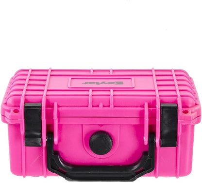 Eylar Protective Hard Case Water & Shock Proof w/Foam TSA Approved 8.12 inch 6.56 inch 3.56 inch (Pink)