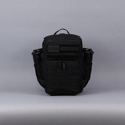 WOLFpak 35L Athletic Gym Backpack - Durable 1000D Waterproof Oxford Material with MOLLE Webbing, Laptop Pocket & Dual Cup Holders, Durable Fitness/Travel/Military Daypack (NightShade Edition)