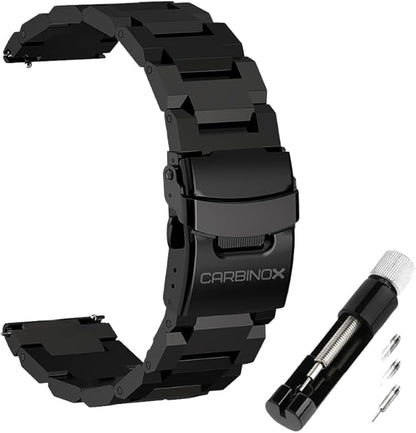 CARBINOX Blaze Smart Watch Ultimate Pack with GPS, Rugged Fitness Tracker Waterproof IP69K, Compatible with Android and iOS, 170+ Sports Modes, Make/Receive Calls (Square)