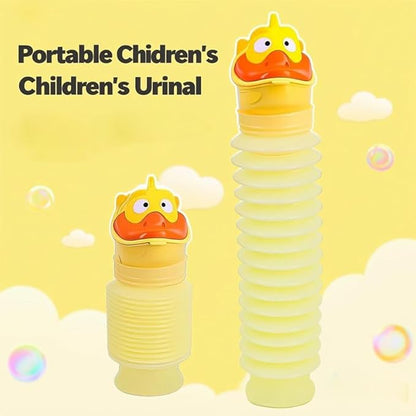 Pee Bottles for Kids Boys Men Women, Adjustable Emergency Urinal 750ml, Portable Leakproof Pocket Toilet for Car, Travel Urinals, Collapsible Urinals Mini Mobile Toilet Potty,1 PCS(Yellow)