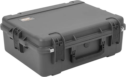 SKB Hard Protective Storage Case, Foam, Wheels for Equipment, iSeries 22" x 17" x 8", Dark Gray