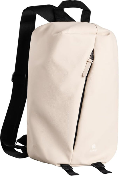 pack all 12L Water-Resistant Backpack, Lightweight Daypack for Men & Women, Hiking & Travel Backpack with Multiple Pockets, Compact for College, Sports, Cycling (Light Beige)