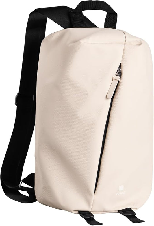 pack all 12L Water-Resistant Backpack, Lightweight Daypack for Men & Women, Hiking & Travel Backpack with Multiple Pockets, Compact for College, Sports, Cycling (Light Beige)