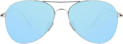 SOJOS Classic Aviator Sunglasses for Women Men Metal Frame Spring Hinges SJ1030