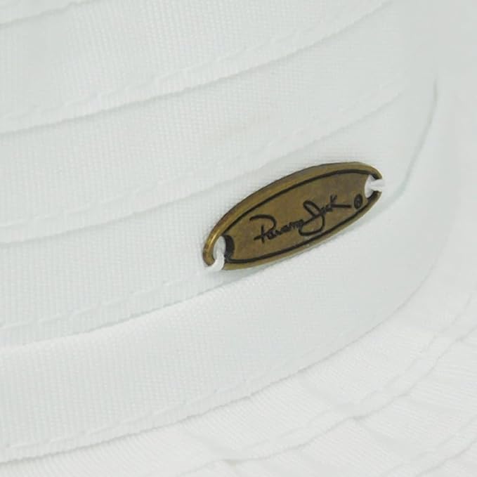 Panama Jack Women's Ribbon Floppy Packable Sun Hat, 4" Big Brim