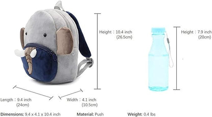 Cute Cartoon Animal Backpack Toddler School Bag for Children Baby Girls Boys(Elephant)
