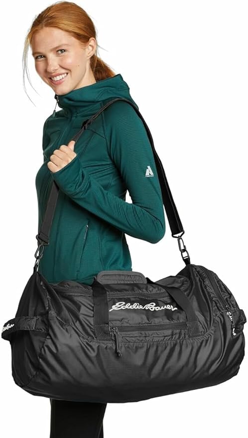 Eddie Bauer Stowaway Packable Duffel Bag | Travel | Foldable | Lightweight | Durable | Ripstop Polyester