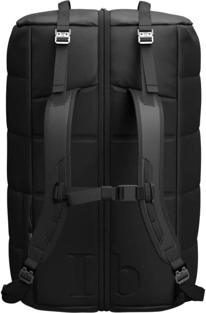 Db Journey Roamer Pro Split Duffel Bag, Travel Duffel Backpack, Convertible Weekender with Ergonomic Straps for Comfort, Carry On with Roller Bag Hook Up System, 90L - Black Out
