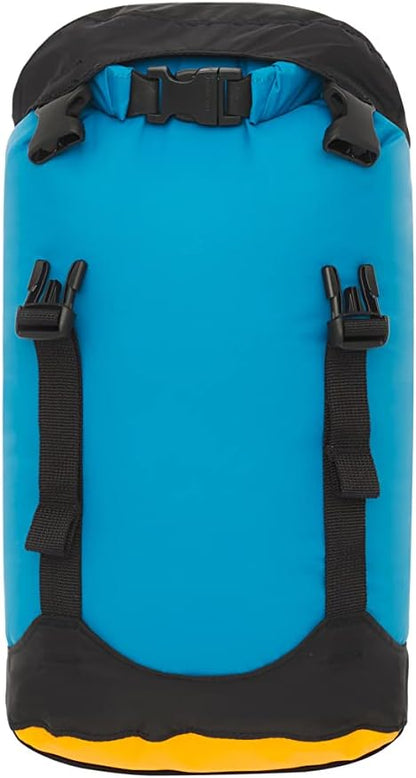Sea to Summit eVac Compression Dry Bag, Waterproof Compression Sack, 5 Liter, Turkish Tile Blue