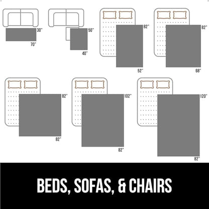 GORILLA GRIP Waterproof Bed Cover for Dogs, 82x68, Gripped Slip Resistant Backing, Leak Proof Washable Dog Blanket Covers Sofa, Couch, Sectional, Crate, Car, RV Seats, Pet Puppy Essentials Light Taupe