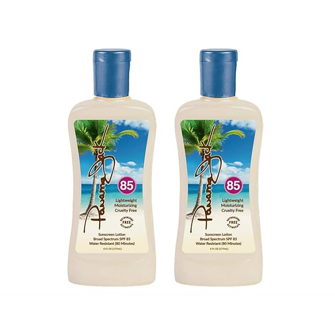 Panama Jack Sunscreen Suntan Lotion - SPF 85, Broad Spectrum UVA/UVB Protection, PABA, Paraben, Gluten & Cruelty Free, 6 FL OZ (Pack of 2)