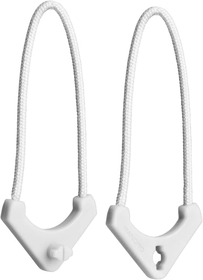 WANDRD Worryless™ Locking Zipper Pullers - Secure Your Travel Essentials - Zipper Locks for Travel Gear (Cloudbreak White)