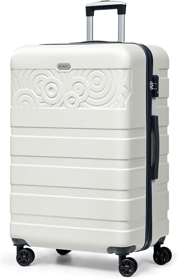 Krute Luggage 28 Inch Suitcase With Spinner Wheels Large Suitcases Lightweight Hard Shell PC ABS TSA Lock Checked Luggages