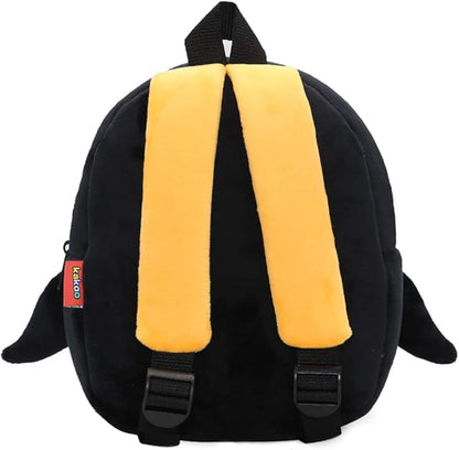 KISSOURBABY Cute Toddler Backpack,Cartoon Cute Animal Plush Backpack Toddler Mini School Bag for Kids Age 2-4Years Old(Penguin)