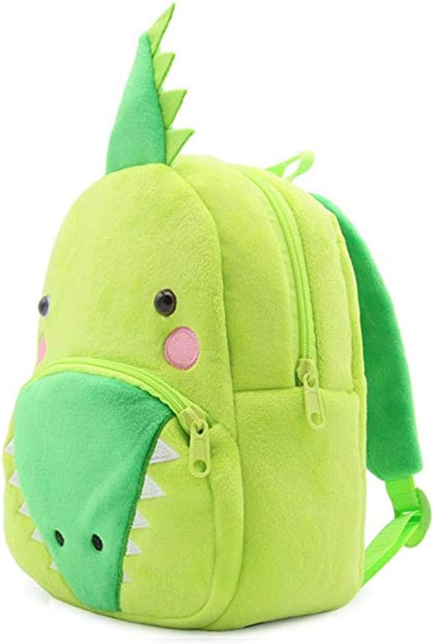 KISSOURBABY 3D Cute Cartoon Little Plush Baby Backpack Baby Toy Bag(Crocodile)