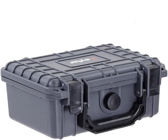 Eylar Protective Hard Case Water & Shock Proof w/Foam TSA Approved 8.12 inch 6.56 inch 3.56 inch (Gray)