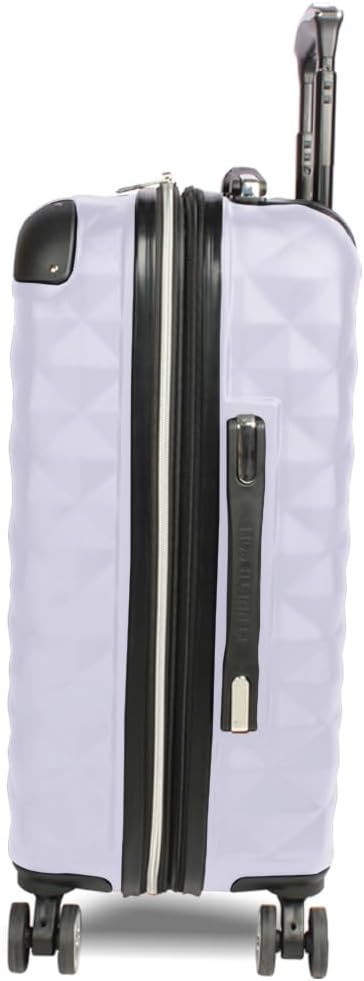 Kenneth Cole REACTION Diamond Tower Collection Lightweight Hardside Expandable 8-Wheel Spinner Travel Luggage, Lavender, 28-Inch Checked