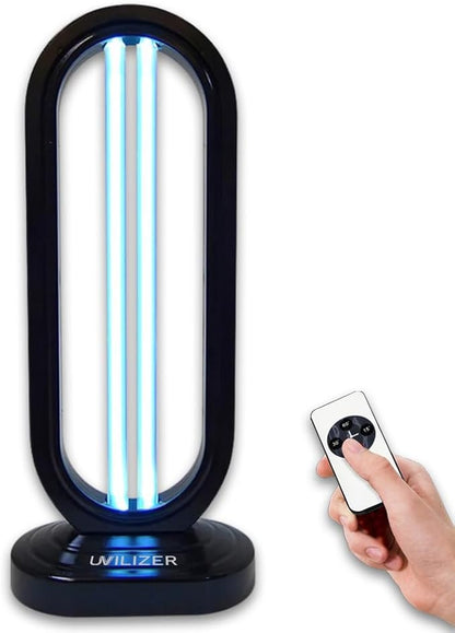 In My Bathroom UVILIZER Tower - UV Light Sanitizer & Ultraviolet Home Desinfection Lamp (UV-C Cleaning Device for Home, Office, Room | Kills 99.9% of Dust Mites, Mold, Bed Bugs and Viruses | USA)