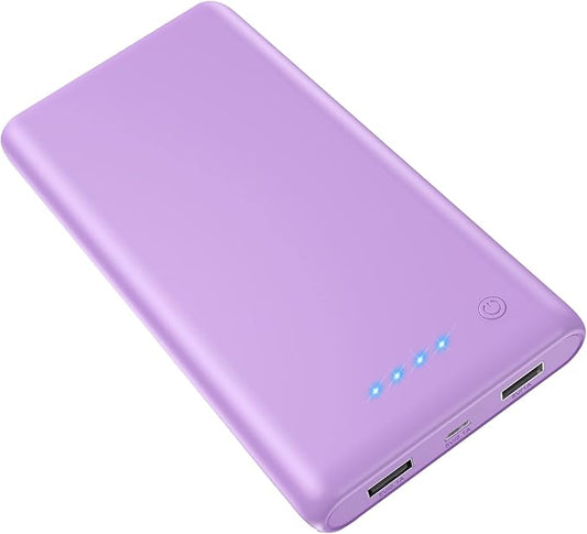 LanLuk Portable Charger Power Bank 25800mAh Huge Capacity External Battery Pack Dual Output Port with LED Status Indicator Power Bank for iPhone, Samsung etc