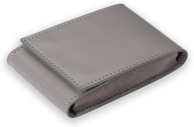 Travel Watch Pouch/Leather Watch Travel Case with Suede Lining/Luxury Leather Travel Watch Box Single Watch Pouch Christmas Gift for Man/Woman/Office