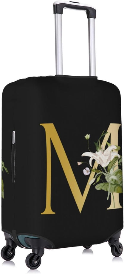 Decorative M Suitcase Protectors Elastic Washable Luggage Covers With Concealed Zippers For 18-32 Inch Luggage (Size L: Fits 25-28 Inch)