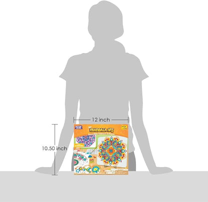 Imagimake Mandala Art Kit | Watercolor Paint Set | 12 Exciting Mandala Projects in Arts and Crafts for Kids Ages 8-12-14-16 | Craft Kits for Adults & Kids | 8 Year Old Girl Birthday Gifts