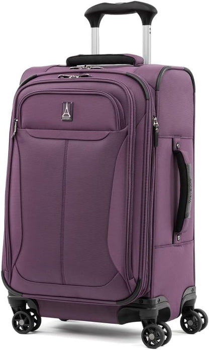 Travelpro Tourlite Softside 2-Piece Set, Expandable Luggage, 4 Spinner Wheels, Lightweight Suitcase, 21" Carry-On, 29 Check Large, Deep Purple