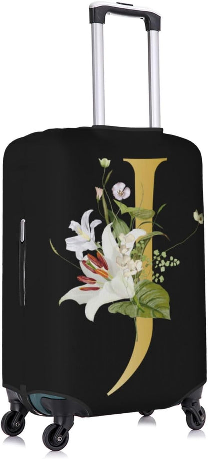 Decorative J Suitcase Protectors Elastic Washable Luggage Covers With Concealed Zippers For 18-32 Inch Luggage (Size Xl: Fits 29-32 Inch)