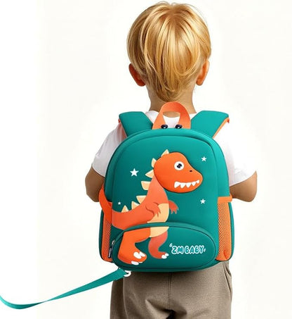 Padgene Toddler Backpacks Kids Preschool Backpack Waterproof Neoprene Animal Schoolbag Lunch backpack 3D Cartoon Mini Travel Bag for Boys Girls Ages 3-5