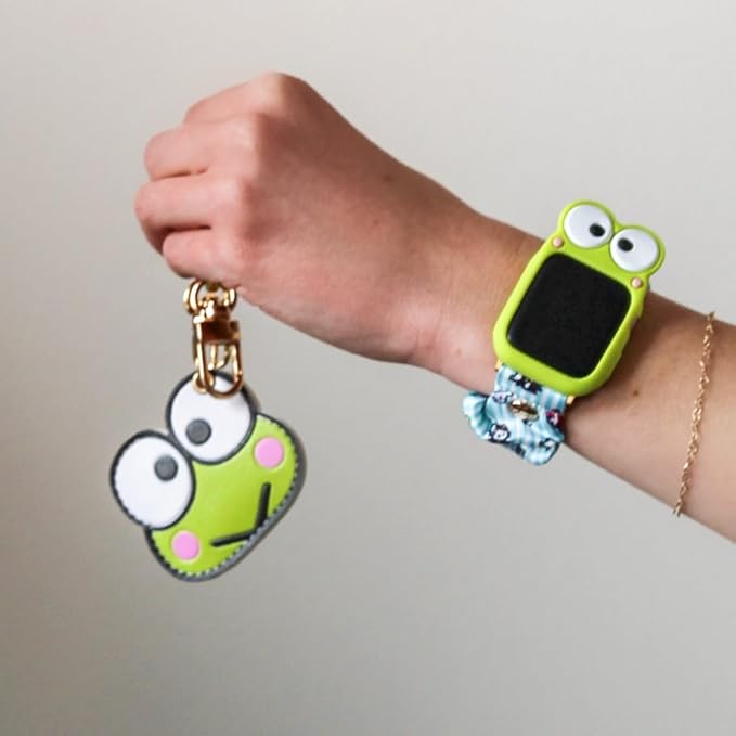 Sonix x Sanrio Character Keychain Case Compatible with Apple AirTag | Protective Cover Keychain Case for AirTag | Keroppi